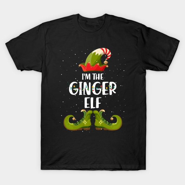 Im The Ginger Elf Christmas T-Shirt by intelus